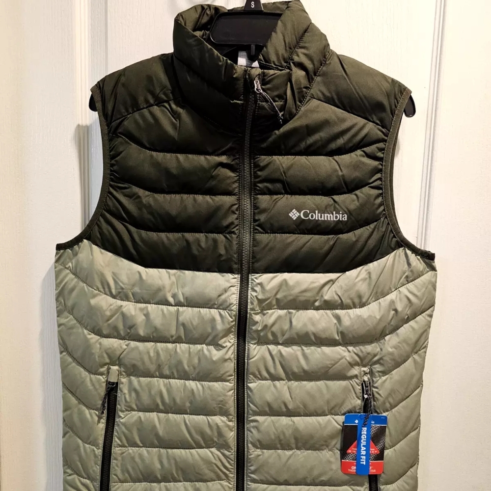 Columbia Men's White Out Omni-Heat Puffer Vest Small Size